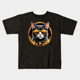 Bitcoin cat Kids T-Shirt